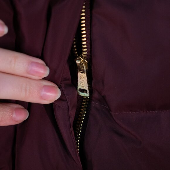 COLE HAAN SIGNATURE Women's 40" Taffeta Down Hooded Coat - Picture 6 of 10